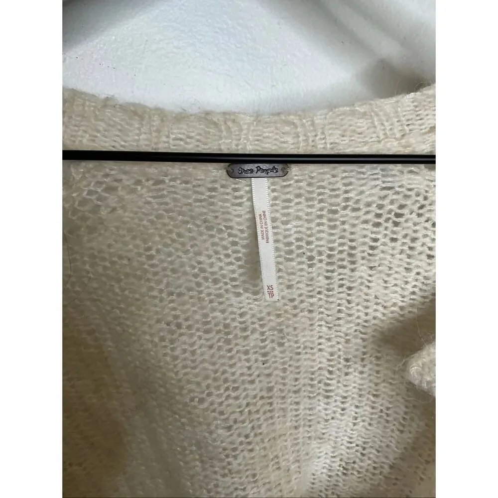 Free People Pointelle Cropped Cardigan